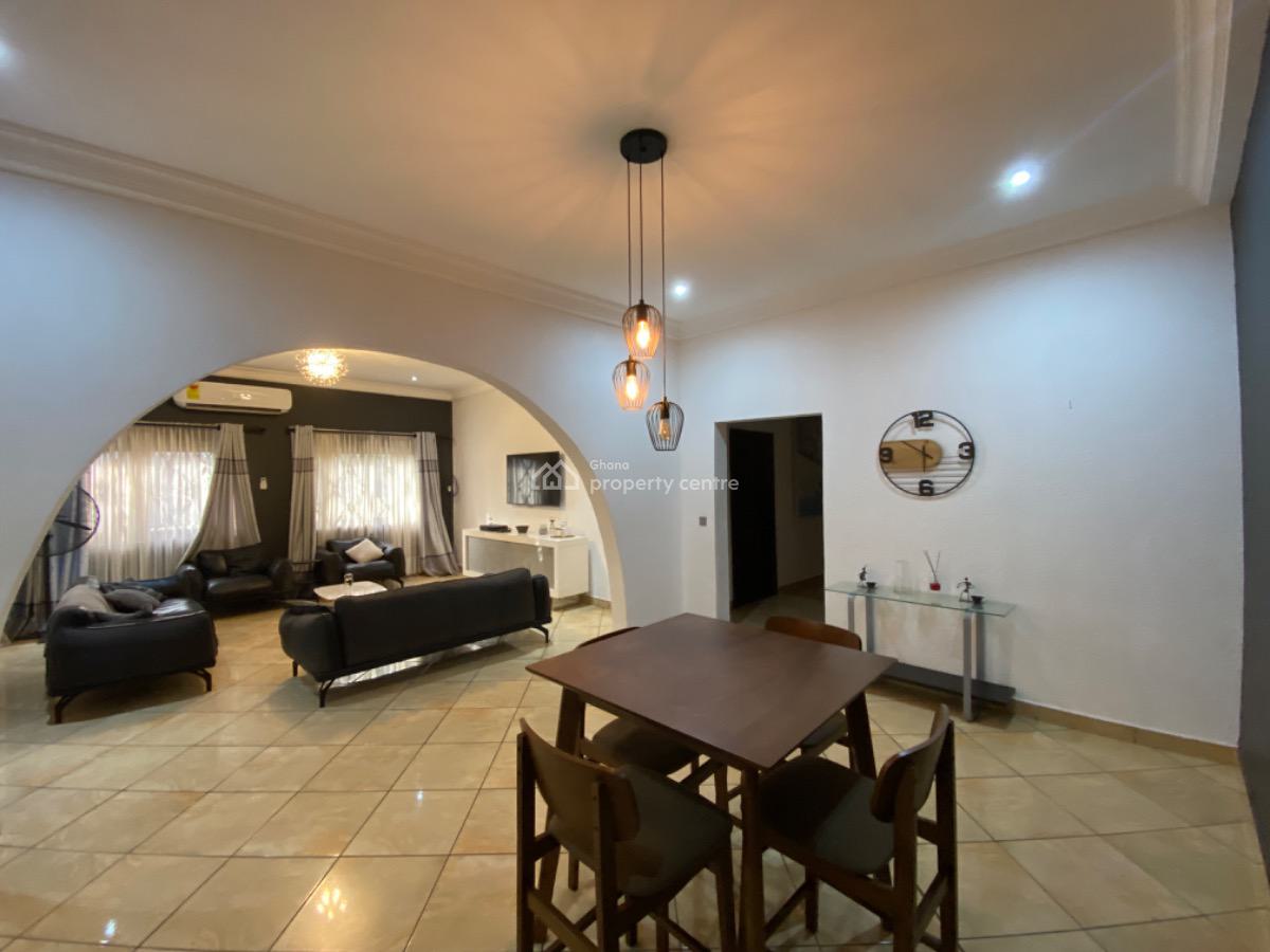Unfurnished 3 Bedroom Bungalow with Staff Quarters & Backup Generator, Adjiringanor, East Legon, Accra, Detached Bungalow for Rent