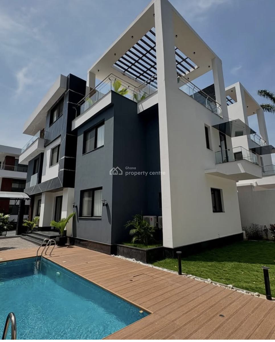 Luxury 5 Bedroom Townhouse Furnished Or Unfurnished, Shiashie, East Legon, Accra, Single Room Self Contained for Rent
