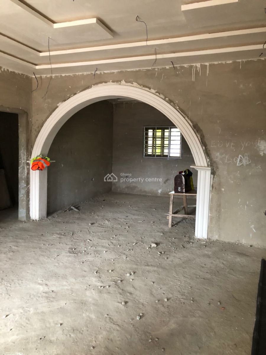 Close to Main Road Newly Built Spacious 4 Master Bedroom House on 1 & Half, Opeikuma, Kasoa, Awutu-senya East, Central Region, House for Sale