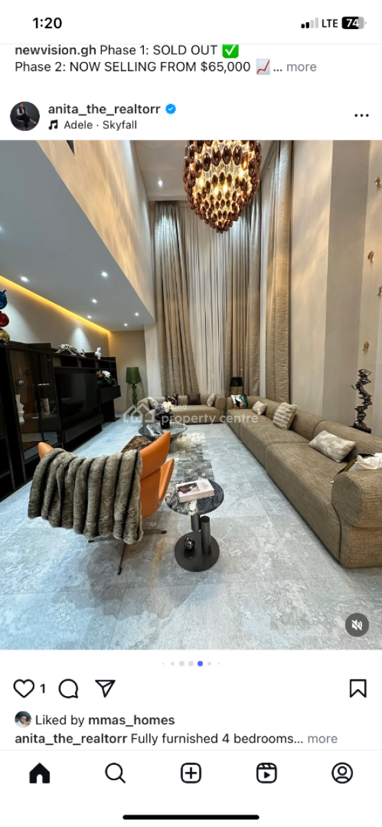 Luxury 5 Bedroom House with Pool, Eastlegon Hill, East Legon Hills, East Legon, Accra, Detached Duplex for Sale