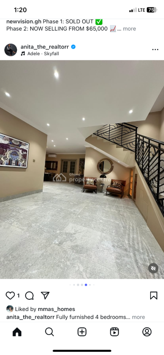 Luxury 5 Bedroom House with Pool, Eastlegon Hill, East Legon Hills, East Legon, Accra, Detached Duplex for Sale