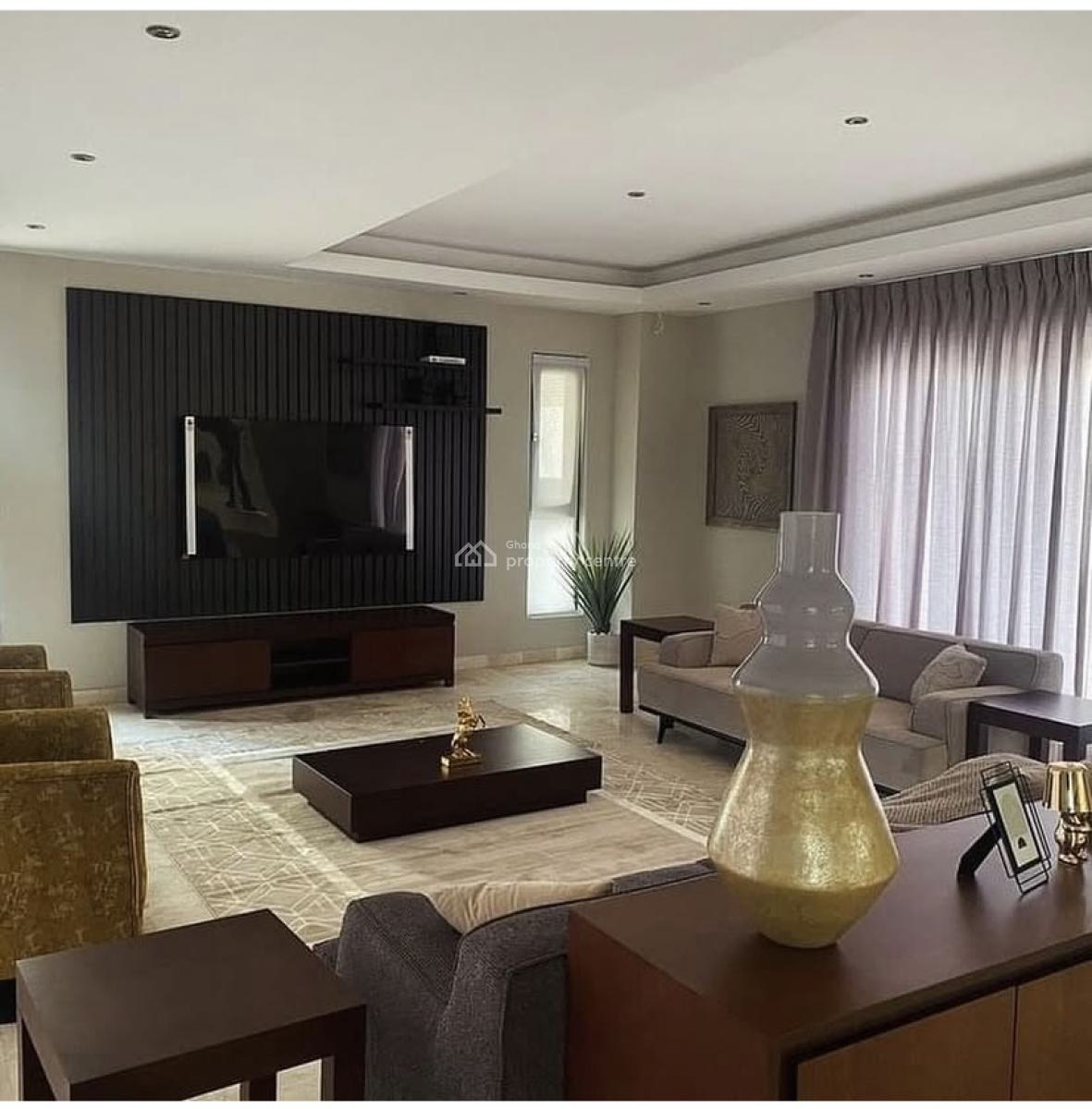 Luxury 4 Bedroom with Pool, East Airport, East Airport, Airport Residential Area, Accra, Detached Duplex for Rent