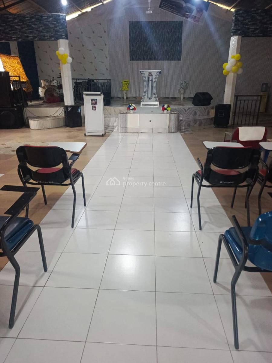 *church Auditorium + 2brm House @ Amanfrom Before Kasoa*, Nurses Quarter Area, Amanfrom, Akuapim South Municipal, Eastern Region, House for Sale