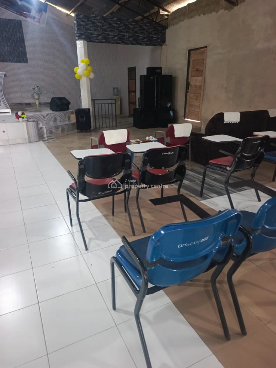 *church Auditorium + 2brm House @ Amanfrom Before Kasoa*, Nurses Quarter Area, Amanfrom, Akuapim South Municipal, Eastern Region, House for Sale