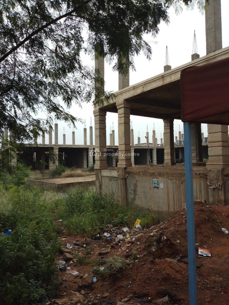 Uncompleted 29 Stores on 3 Plots By Main Highway, By Oyarifa Aburi Highway, Oyarifa, La Nkwantanang Madina Municipal, Accra, Office Space for Sale