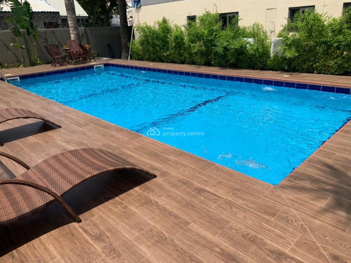 Furnished 1 Bedroom Apartment with Swimming Pool, Cantonments, Accra, Mini Flat for Rent