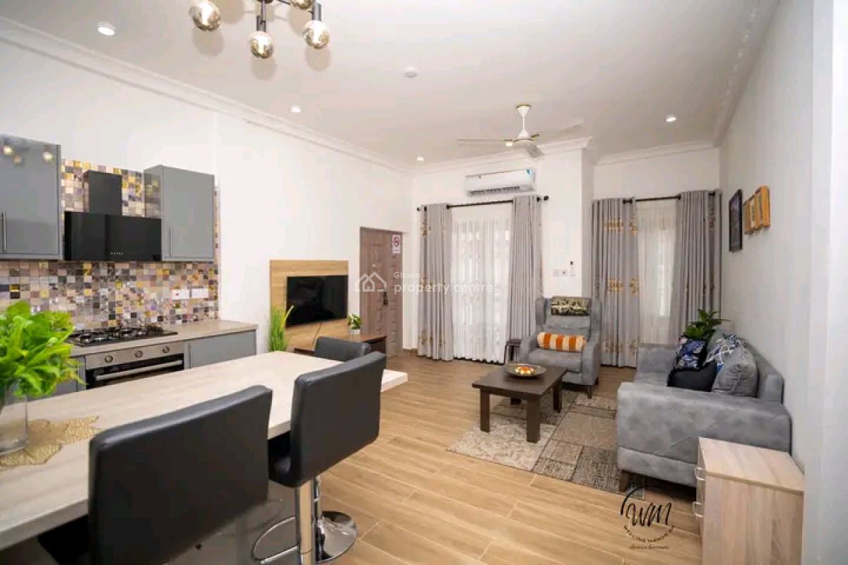 Luxurious Fully Furnished 2-bedroom Smart Apartment @ Spintex Comm.18, Spintex, Accra, Apartment Short Let