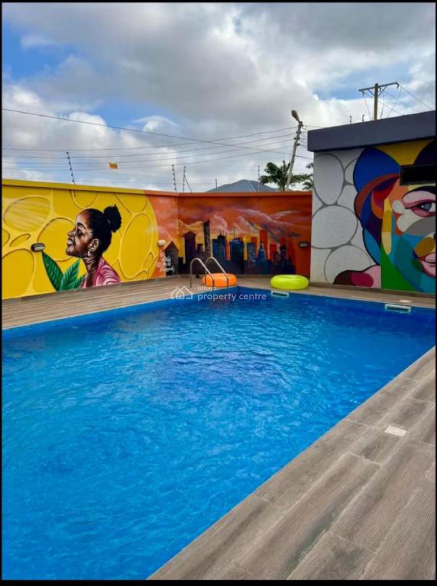 Furnished 1 Bedroom Apartment in a Gated Community with Pool and Gym, Adjiringanor, East Legon, Accra, Mini Flat for Rent
