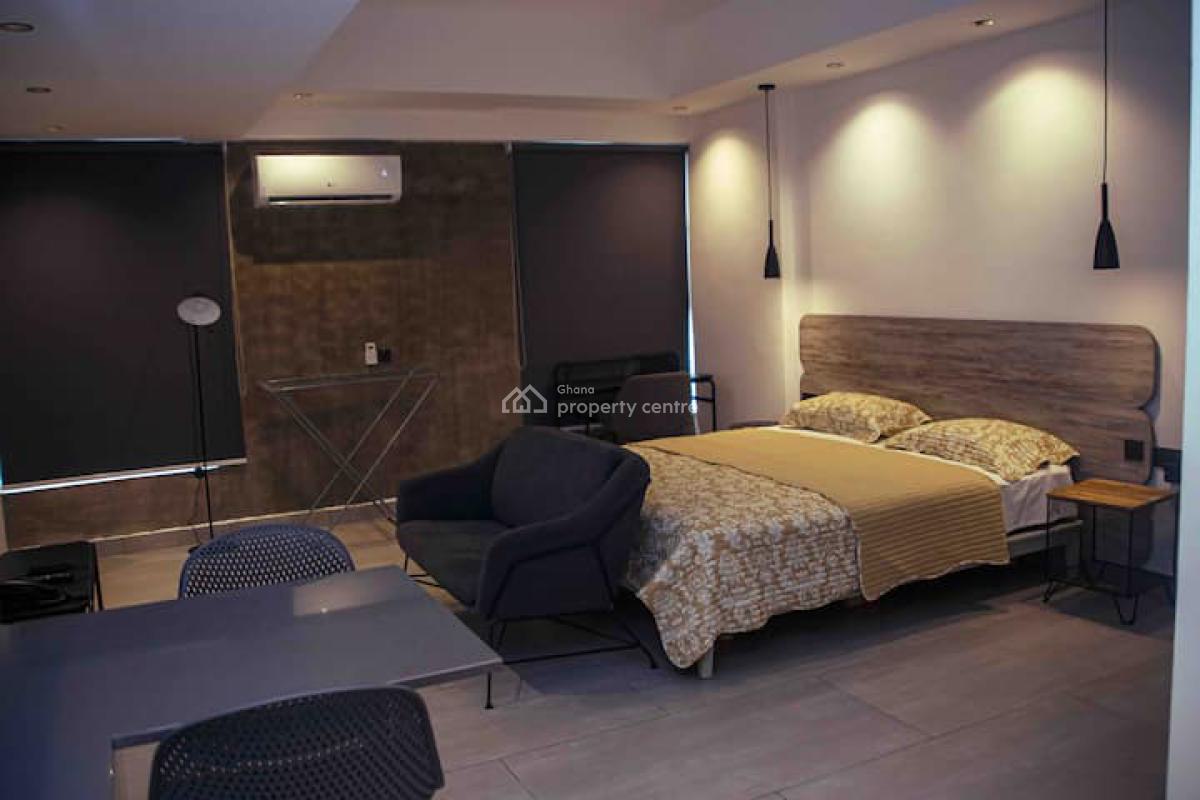 Furnished Studio Apartment with Swimming Pool and Gym, East Legon, Accra, Single Room Self Contained for Rent
