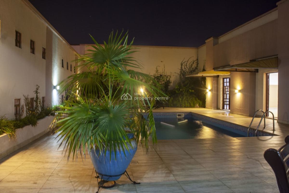Furnished 1 Bedroom Apartment with Swimming Pool and Gym, Cantonments, Accra, Mini Flat for Rent