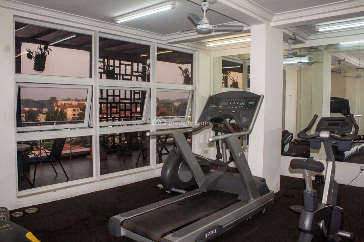 Furnished 1 Bedroom Apartment with Swimming Pool and Gym, Cantonments, Accra, Mini Flat for Rent