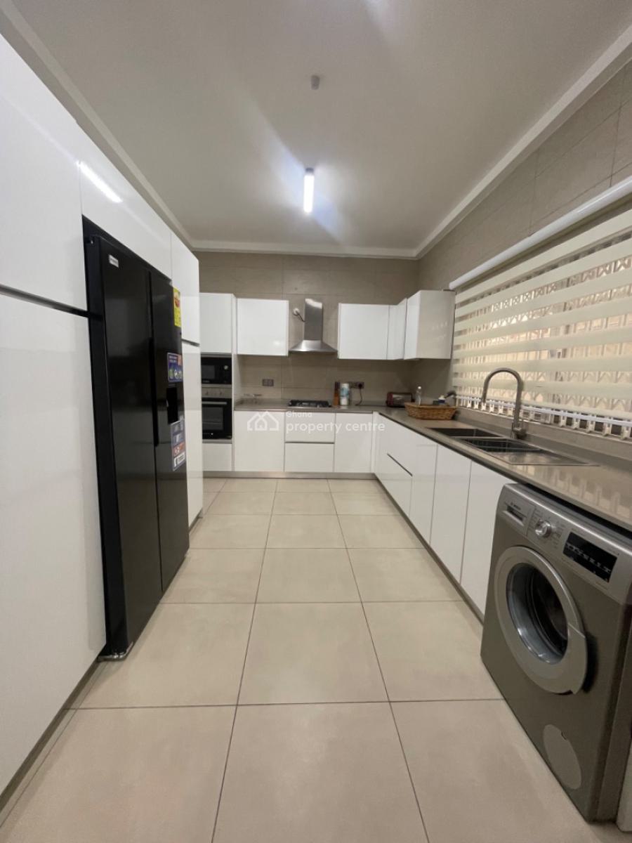 Furnished and Unfurnished 3 Bedroom Townhouse with Boys Quarters, North Labone, Accra, Semi-detached Duplex for Rent