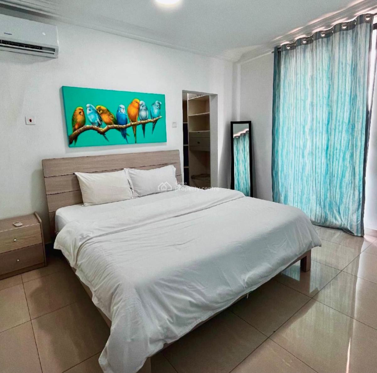 Furnished 1 Bedroom Apartment with Rooftop Lounge, East Legon, Accra, Mini Flat for Rent