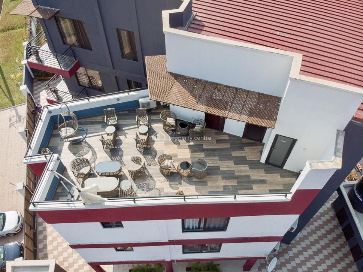 Furnished 1 Bedroom Apartment with Rooftop Lounge, East Legon, Accra, Mini Flat for Rent
