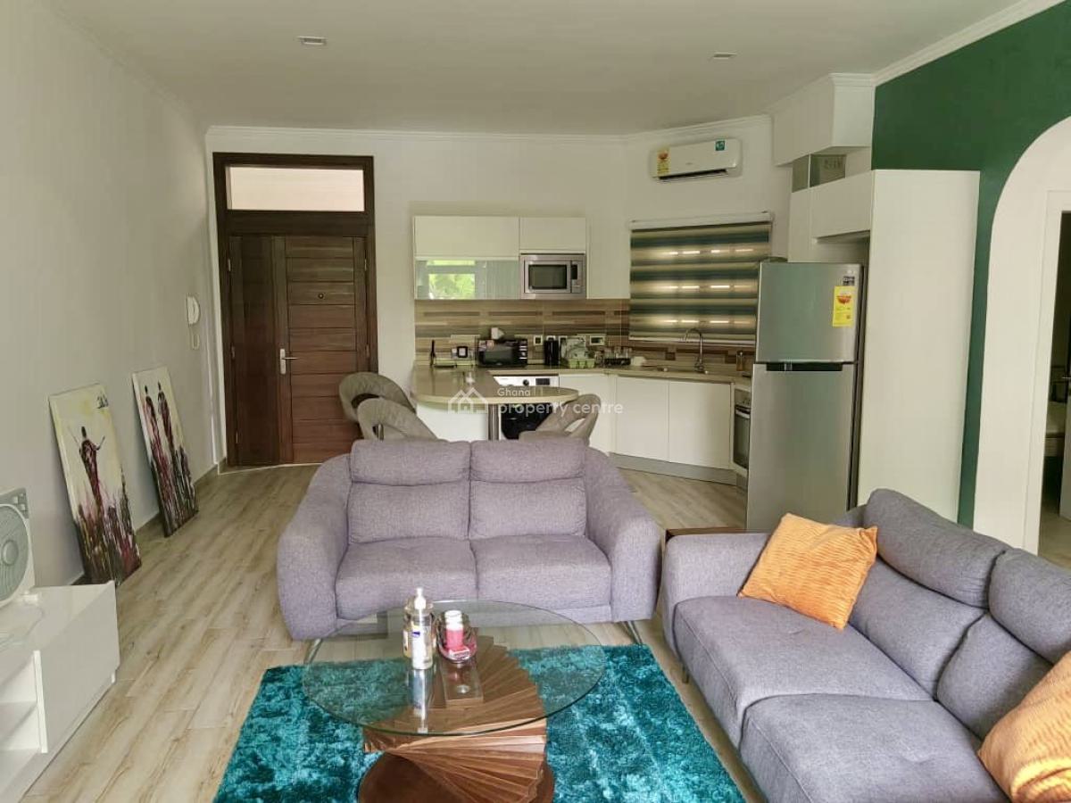 Furnished 1 Bedroom Apartment with Swimming Pool and Gym, Cantonments, Accra, Mini Flat for Rent