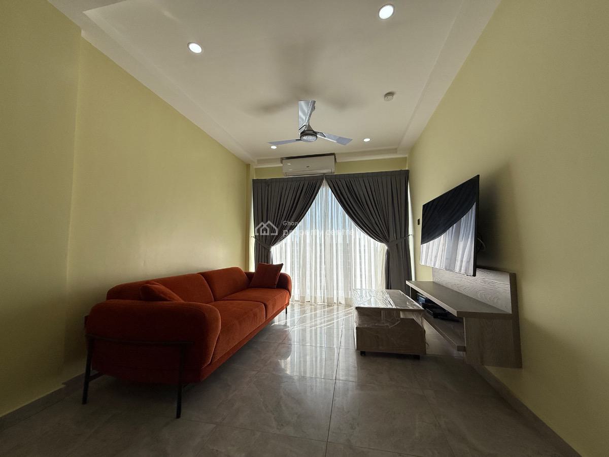 Furnished 1 Bedroom Apartment with Gym, Tseaddo, East Airport, Airport Residential Area, Accra, Mini Flat for Rent