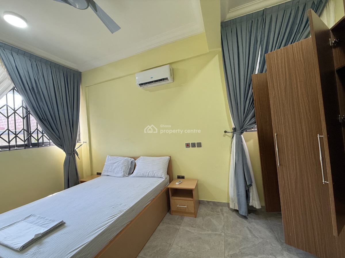 Furnished 1 Bedroom Apartment with Gym, Tseaddo, East Airport, Airport Residential Area, Accra, Mini Flat for Rent