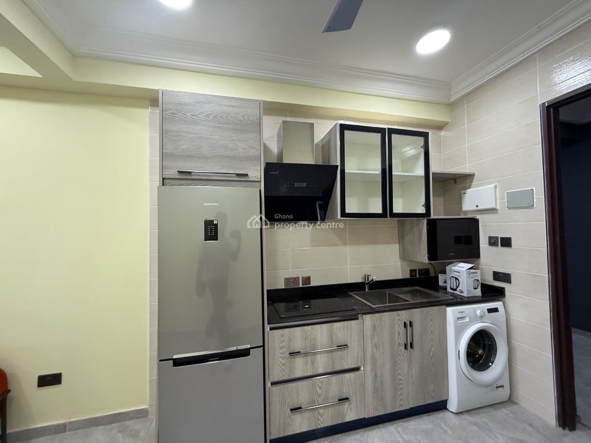 Furnished 1 Bedroom Apartment with Private Terrace and Gym, Tse Addo, East Airport, Airport Residential Area, Accra, Mini Flat for Rent