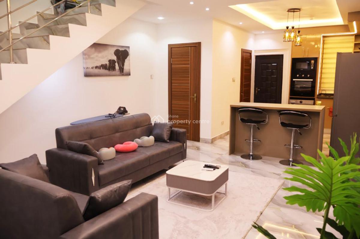 Fully Furnished 2-bedroom Terrace House @ Botwe, Ashaley Botwe, Adenta Municipal, Accra, Terraced Duplex Short Let