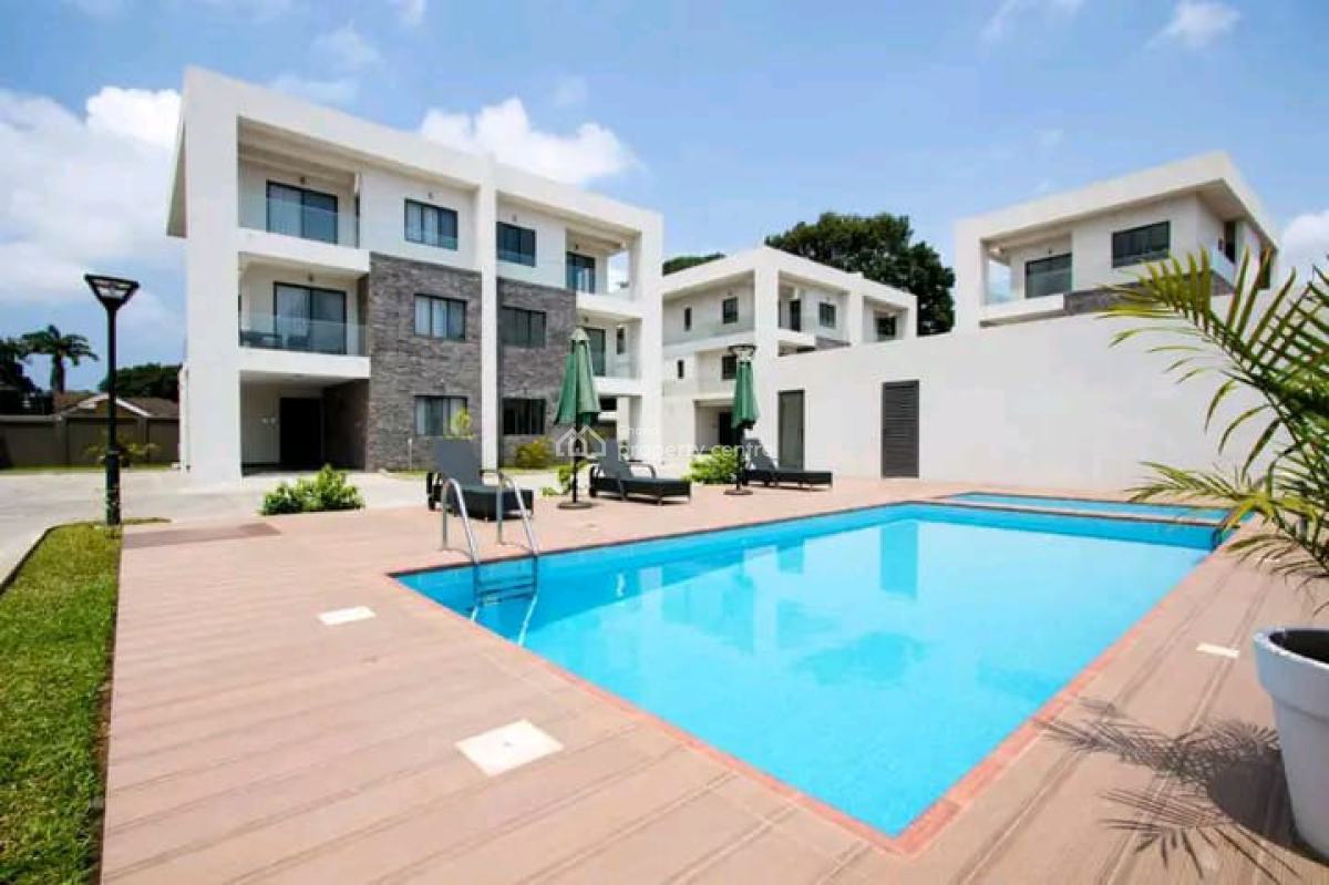 a Contemporary 4-bedroom Furnished Townhouse @ Airport, Airport Residential Area, Accra, Townhouse for Rent