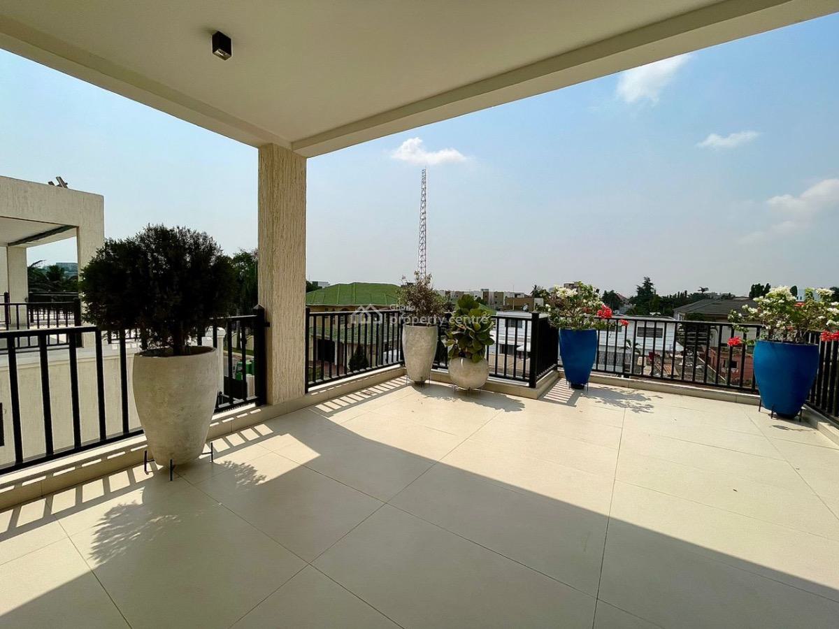Detached 4 Bedroom Duplex with Rooftop Terrace, West Airport, Airport Residential Area, Accra, Detached Duplex for Rent