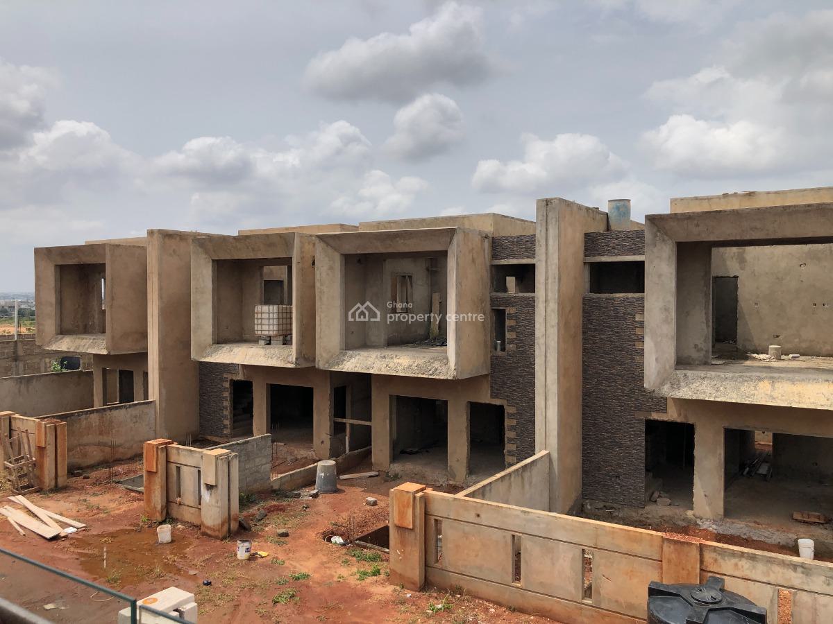 Uncompleted 3 Bedroom Town Homes with Out-houses., East Legon Hills, East Legon Hills, East Legon, Accra, Semi-detached Duplex for Sale