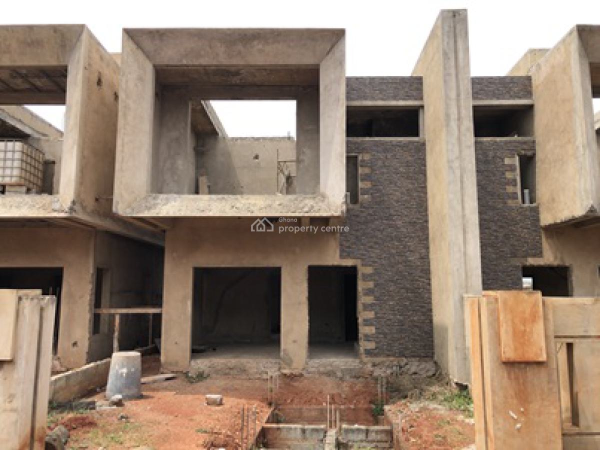 Uncompleted 3 Bedroom Town Homes with Out-houses., East Legon Hills, East Legon Hills, East Legon, Accra, Semi-detached Duplex for Sale