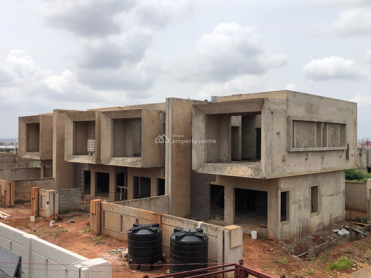 Uncompleted 3 Bedroom Town Homes with Out-houses., East Legon Hills, East Legon Hills, East Legon, Accra, Semi-detached Duplex for Sale