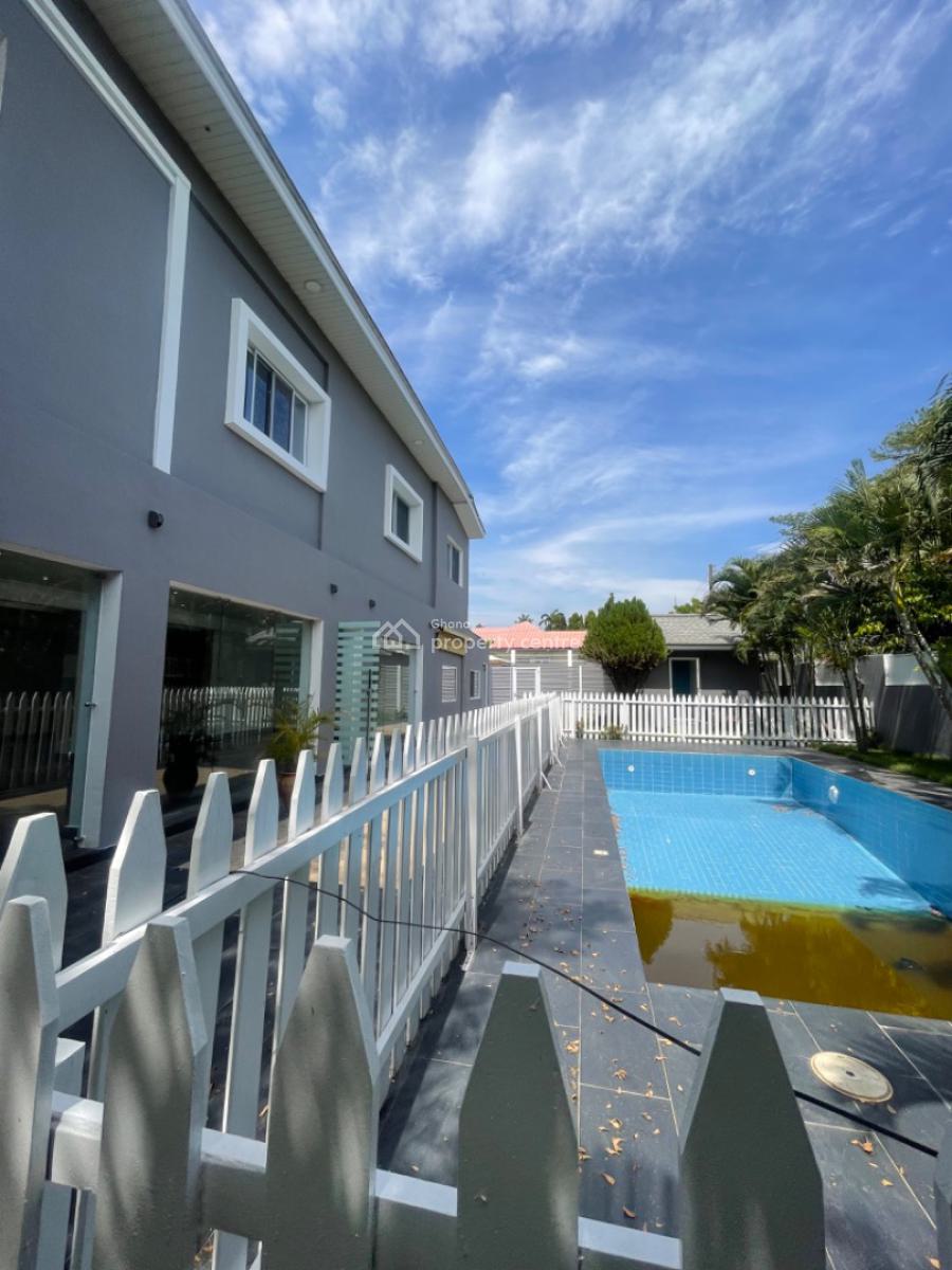 5 Bedroom Self Compound House with Pool, North Labone, Accra, House for Rent
