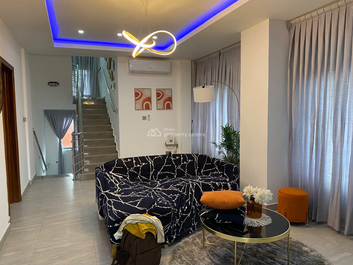 Furnished 5 Bedroom House with Bq, 14th Avenue, North Labone, Accra, Detached Duplex for Rent