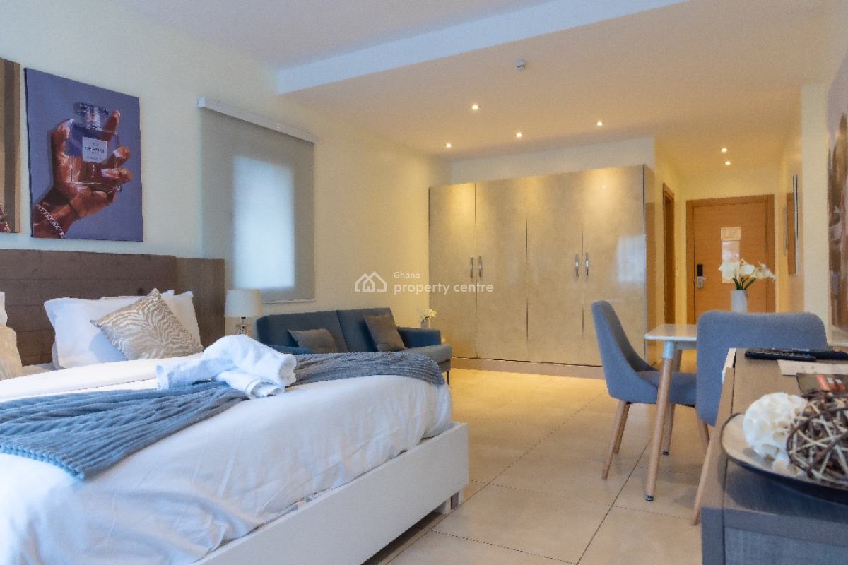 Furnished Studio with Swimming Pool and Gym, Airport Residential Area, Accra, Single Room Self Contained Short Let