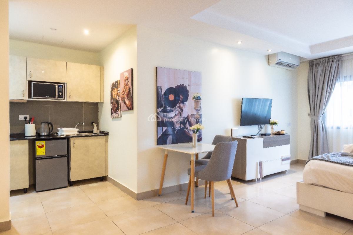 Furnished Studio with Swimming Pool and Gym, Airport Residential Area, Accra, Single Room Self Contained Short Let