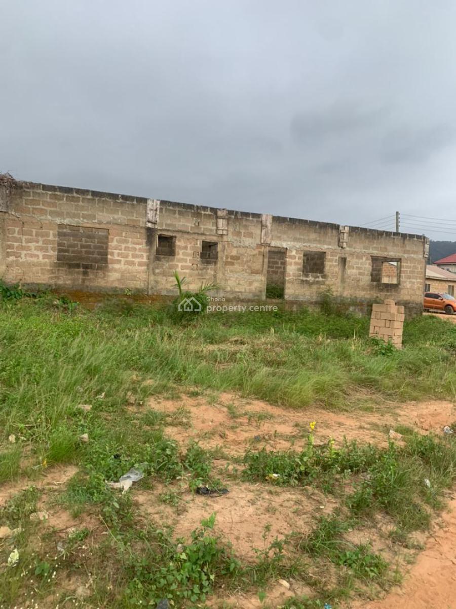 Titled Unroofed 4 Master 2 Storey House on One & Half Plots, Mayera, Pokuase (pokoasi), Ga West Municipal, Accra, House for Sale
