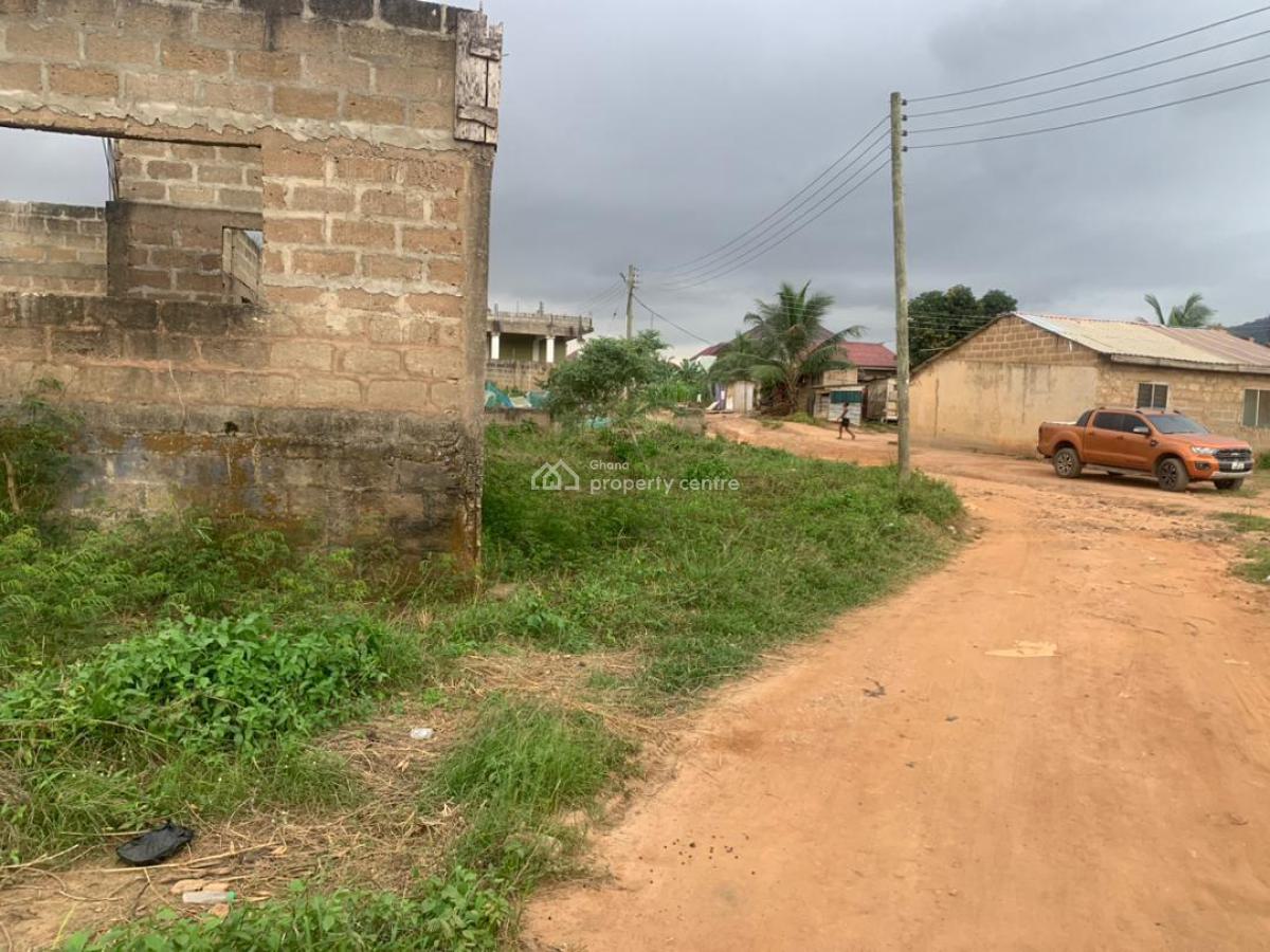 Titled Unroofed 4 Master 2 Storey House on One & Half Plots, Mayera, Pokuase (pokoasi), Ga West Municipal, Accra, House for Sale