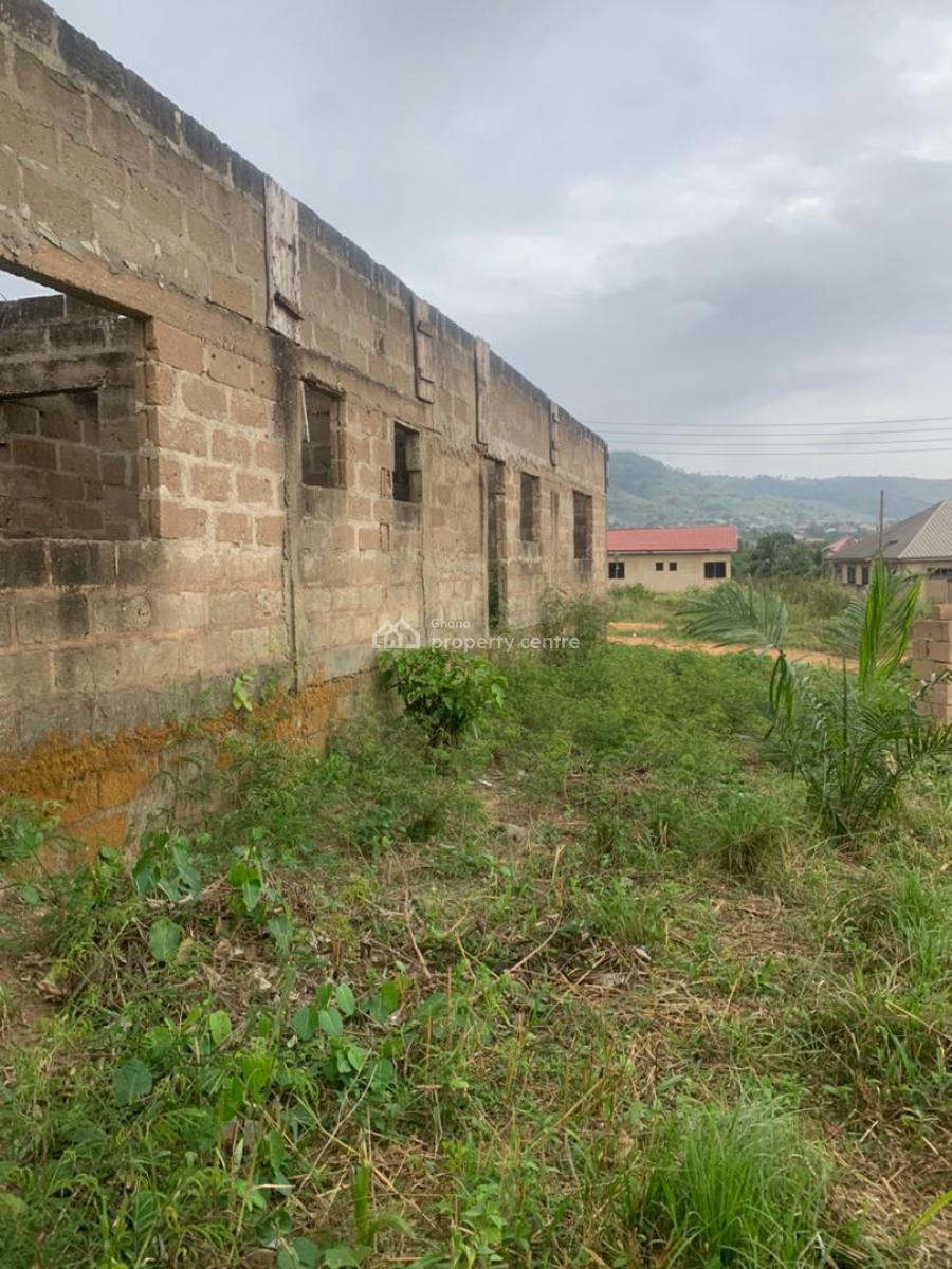 Titled Unroofed 4 Master 2 Storey House on One & Half Plots, Mayera, Pokuase (pokoasi), Ga West Municipal, Accra, House for Sale