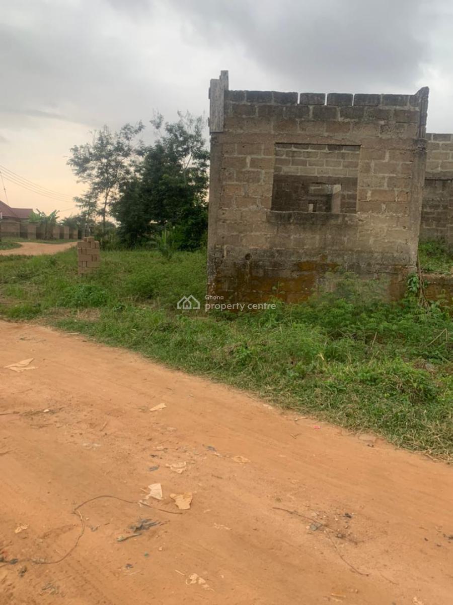 Titled Unroofed 4 Master 2 Storey House on One & Half Plots, Mayera, Pokuase (pokoasi), Ga West Municipal, Accra, House for Sale