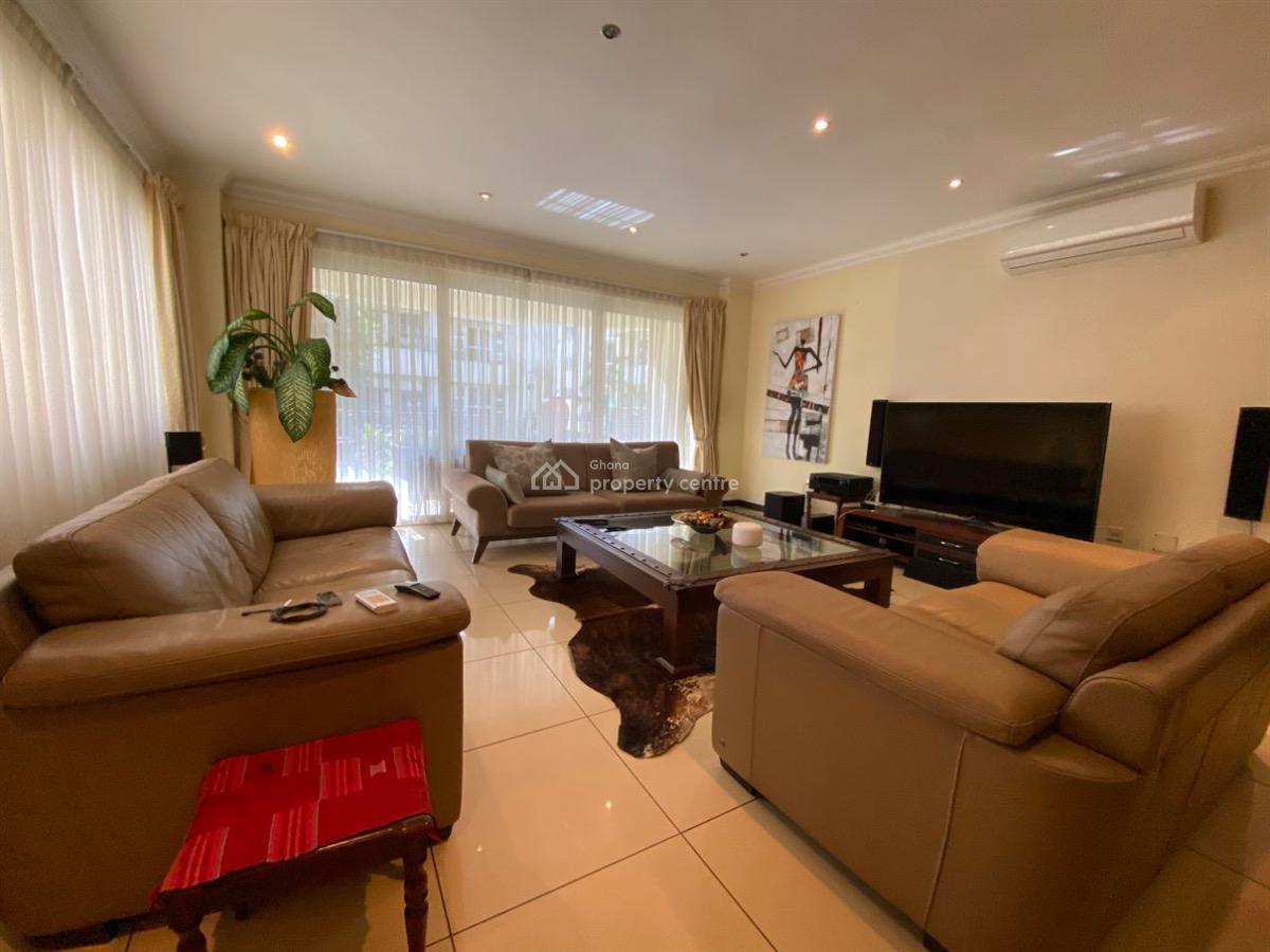 Fully Furnished 3 Bedroom Apartment with Swimming Pool, Airport Residential Area, Accra, Apartment for Rent