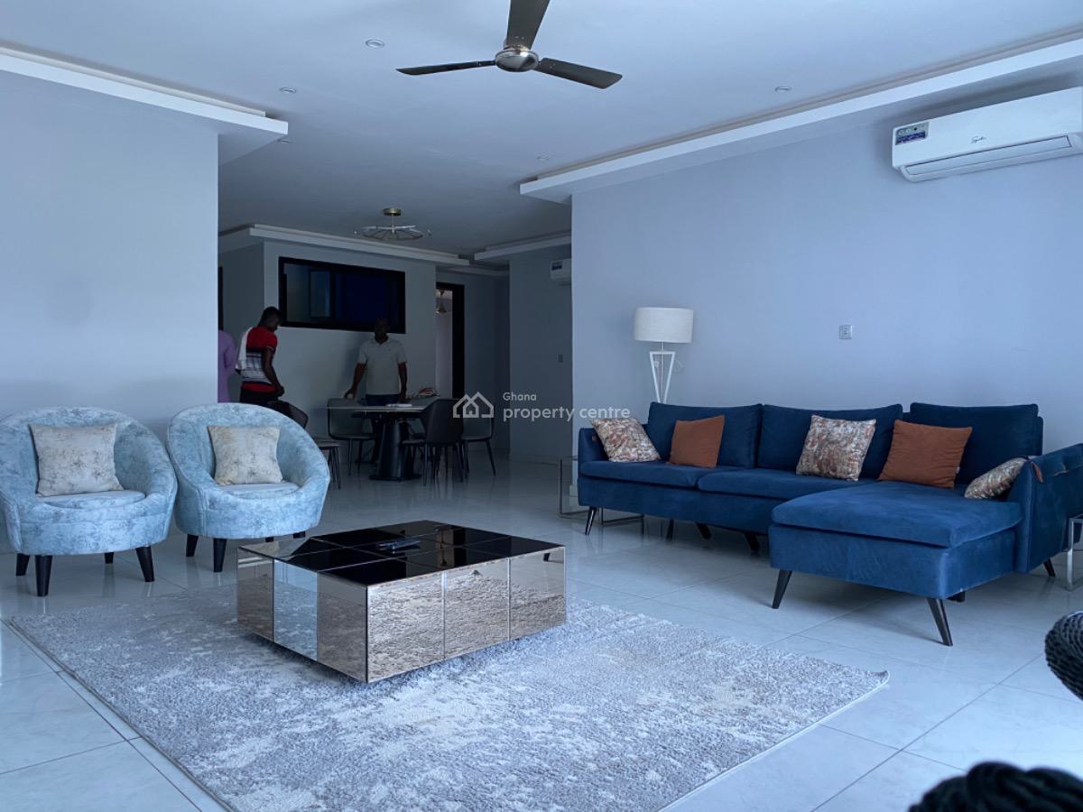 Furnished 3 Bedroom Apartment with Swimming Pool, West Airport, Airport Residential Area, Accra, Apartment for Rent