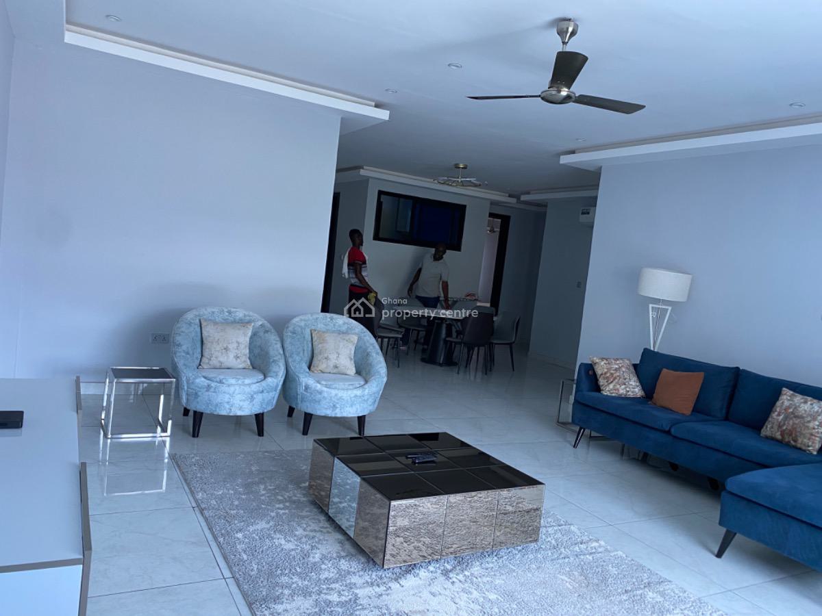 Furnished 3 Bedroom Apartment with Swimming Pool, West Airport, Airport Residential Area, Accra, Apartment for Rent