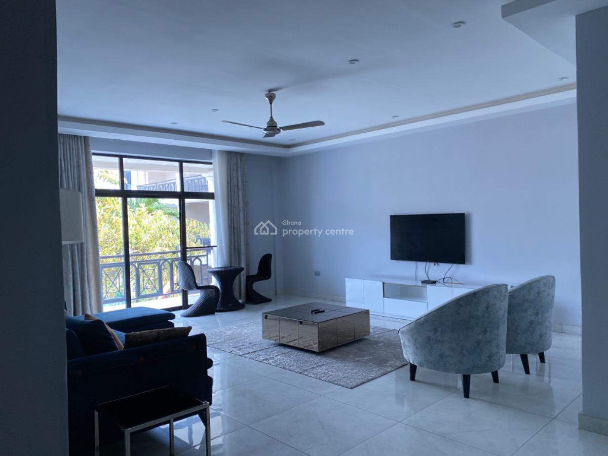 Furnished 3 Bedroom Apartment with Swimming Pool, West Airport, Airport Residential Area, Accra, Apartment for Rent