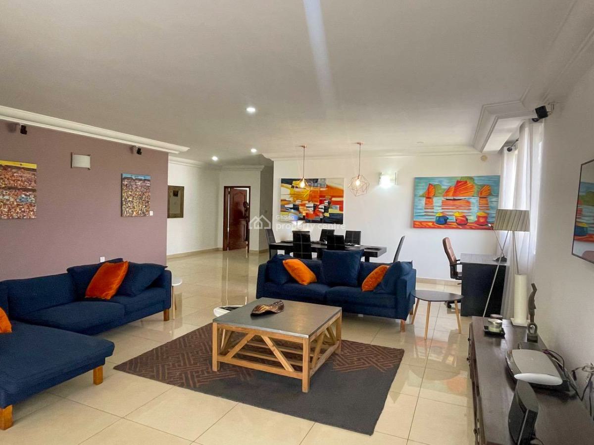 Fully Furnished 3 Bedroom Apartment with Swimming Pool, North Ridge, Accra, Apartment for Rent