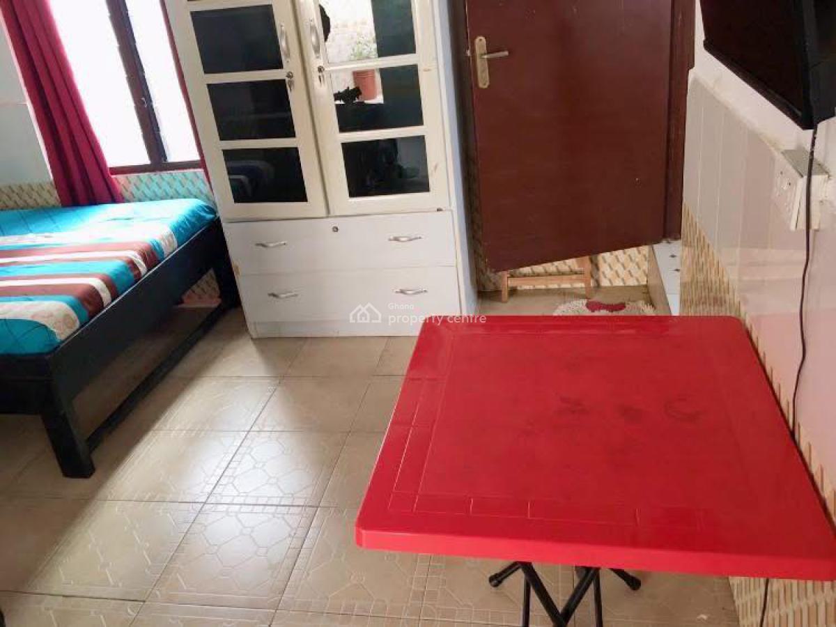 Decent Furnished Studio Apartment, La Polyclinic, South Labadi, Accra, Single Room Self Contained for Rent