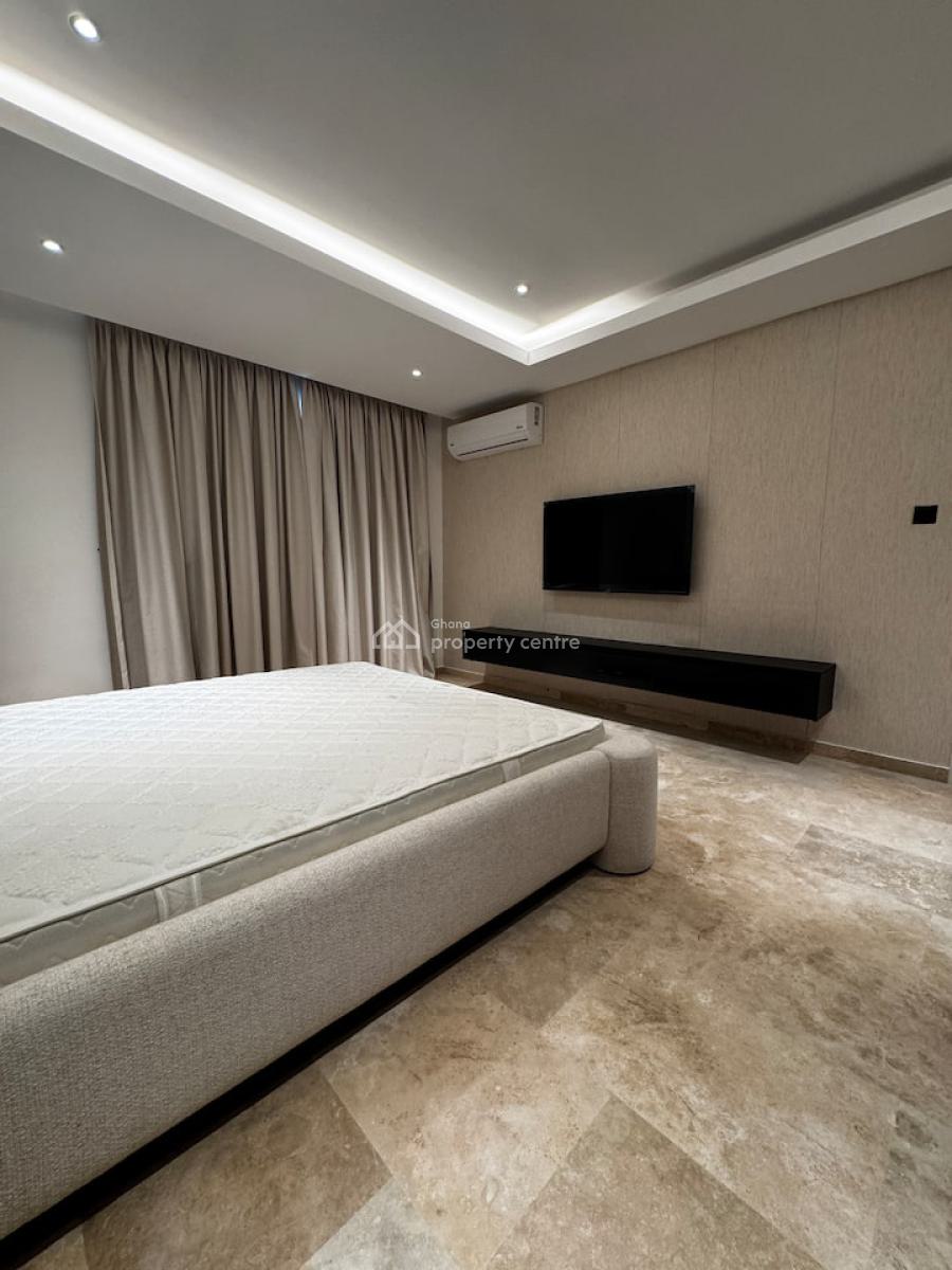 Furnished 1 Bedroom Apartment with Swimming Pool and Gym, Cantonments, Accra, Mini Flat for Rent