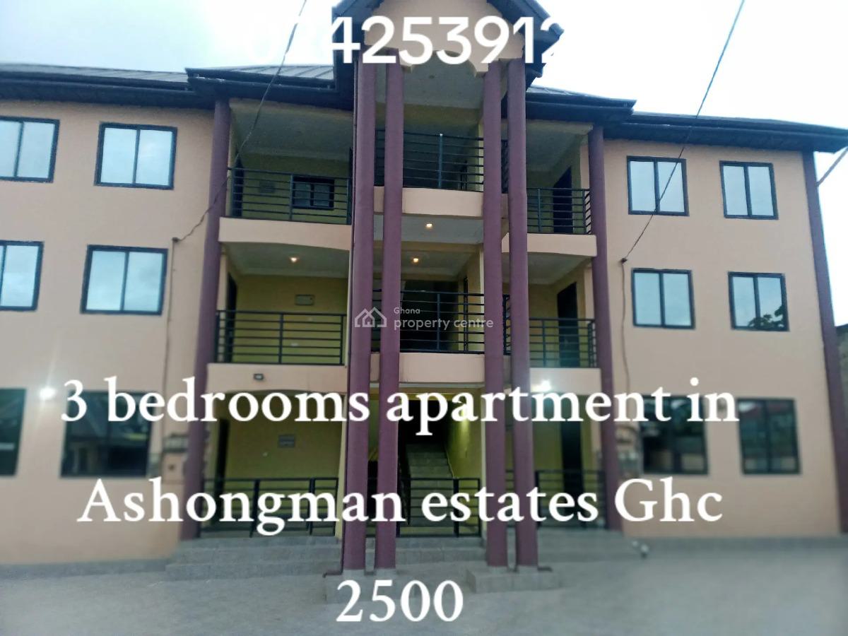 3 Bedrooms Apartment  in Ashongman Slestaye, Ashongman Estates, Kwabenya, Ga East Municipal, Accra, Apartment for Rent