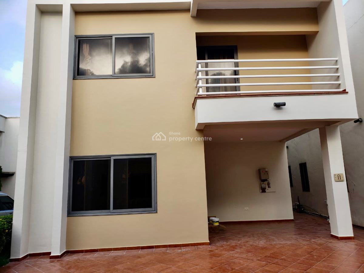 2 Bed Townhouse with Staff Quarters in a Gated Community with a Pool, Abelemkpe, Accra, Townhouse for Rent