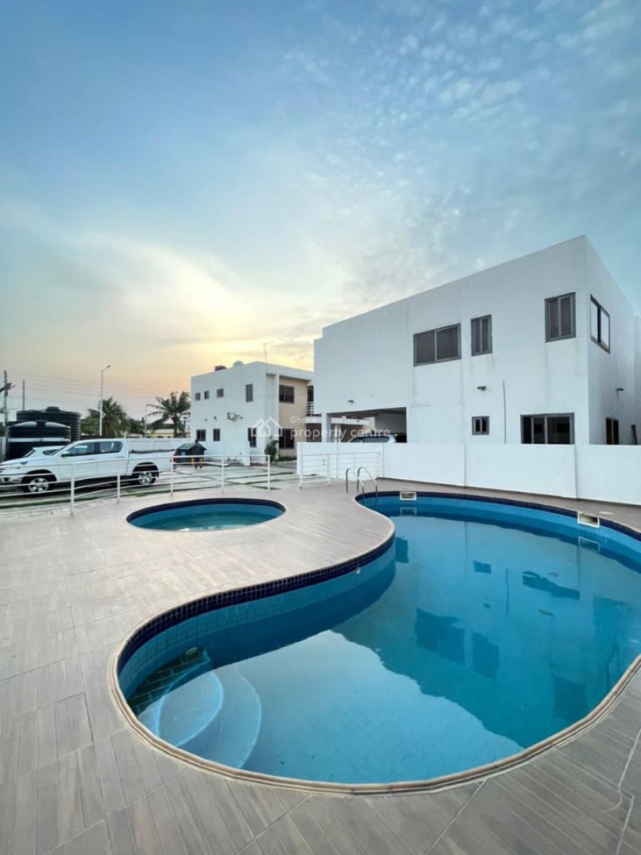 2 Bed Townhouse with Staff Quarters in a Gated Community with a Pool, Abelemkpe, Accra, Townhouse for Rent