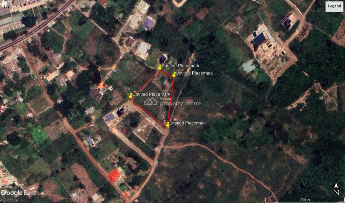 Land Property, Around Aburi Girls Senior High, Aburi, Akuapim South Municipal, Eastern Region, Residential Land for Sale