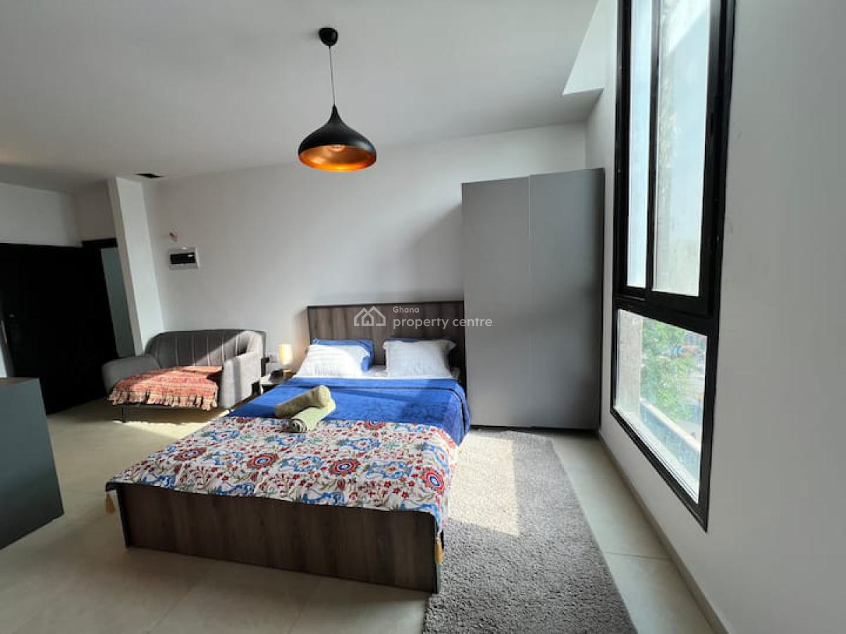 Fully Serviced Studio Apartment with Swimming Pool, Cantonments, Accra, Single Room Self Contained for Rent