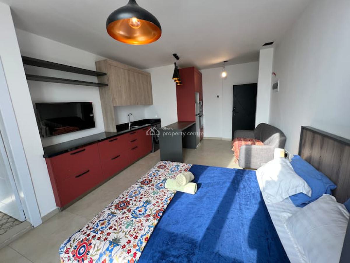 Fully Serviced Studio Apartment with Swimming Pool, Cantonments, Accra, Single Room Self Contained for Rent