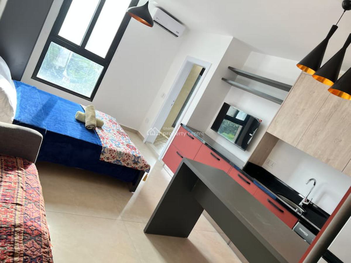 Fully Serviced Studio Apartment with Swimming Pool, Cantonments, Accra, Single Room Self Contained for Rent